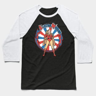 Electra Woman - Patriotic Baseball T-Shirt